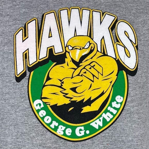 Gildan Heavy Blend George G White Hawks Graphic Hoodie - Picture 4 of 11